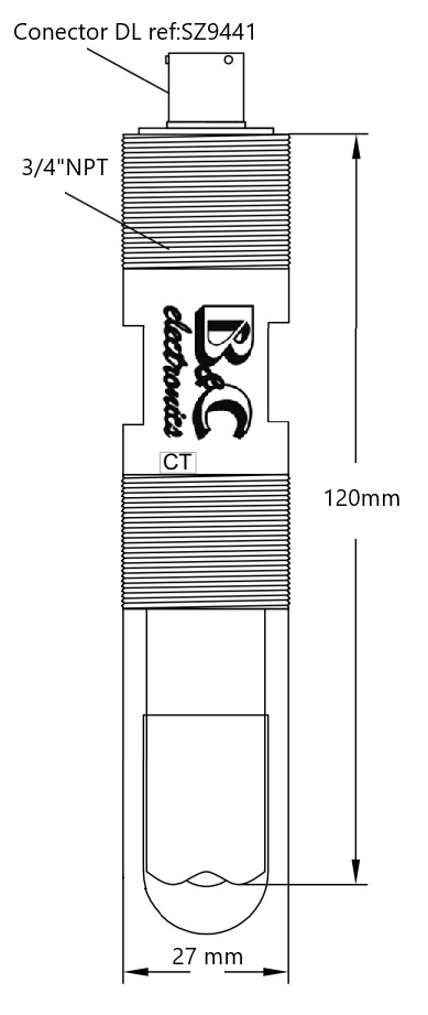 Sensor de PH de B&C Electronics Model SZ1150