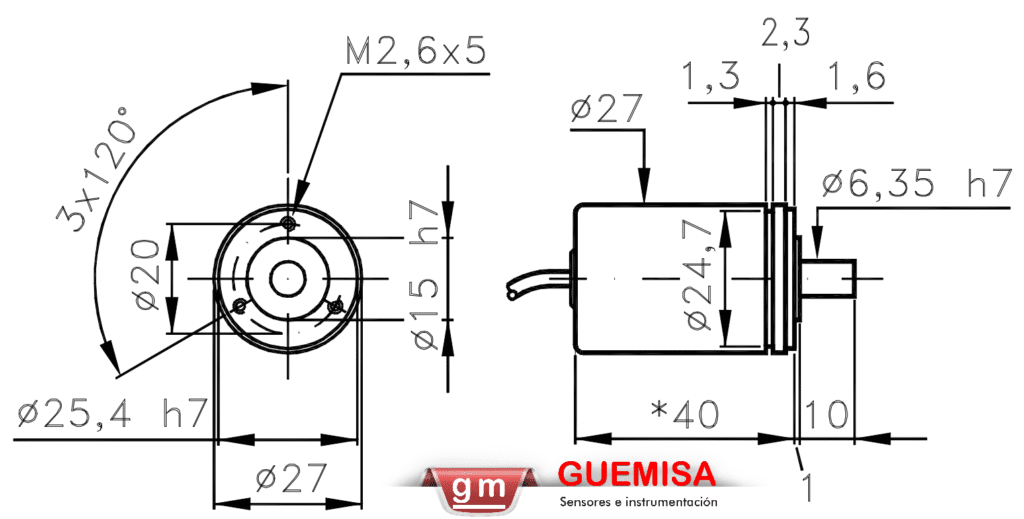 I/27 Encoder incremental Miniatura