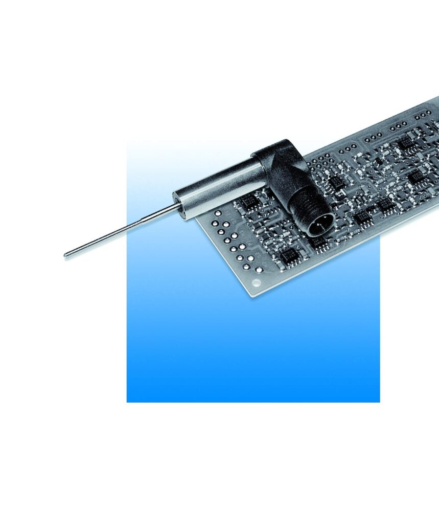 Sensor LVDT lineal inductivo Schreiber Serie SM21 con cuerpo de acero inoxidable de 10 mm para medición de posición