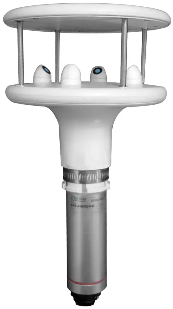 Anemómetro ultrasónico NESA ANESB para medición de velocidad y dirección del viento