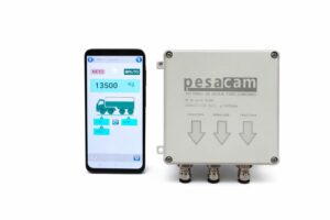 Báscula Bluetooth camión Pesacam SAP-4610-3W con conexión a App Smartphone.