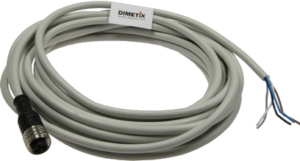 Cable sensor m12 5 metros dimetix conectividad industrial IP65 infalible