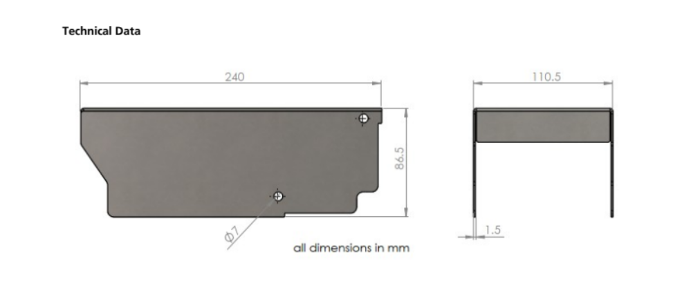 Visière d'alignement de l'unité de protection environnementale dimetix essentielle