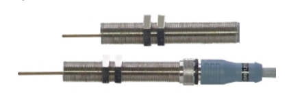 Sensor LVDT lineal inductivo Schreiber Serie SM24 con cuerpo roscado M12x1 para medición de desplazamiento