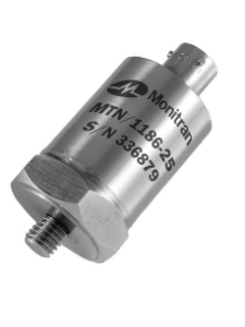 Acelerómetro Monitran MTN/1186 de Salida Dual 4-20mA y AC para Mantenimiento Predictivo