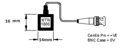 Acelerómetro Monitran MTN/1800 Ultra-Ligero para Análisis Modal en Laboratorio