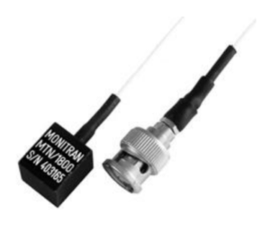 Acelerómetro ultra-ligero de alta sensibilidad Monitran MTN/1800 para análisis modal.