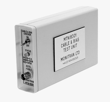 Comprobador portátil de cables y sensores de vibración Monitran MTN/8301.