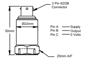 Diagrama de conexión de 3 hilos con alimentación negativa para MTN/1109.