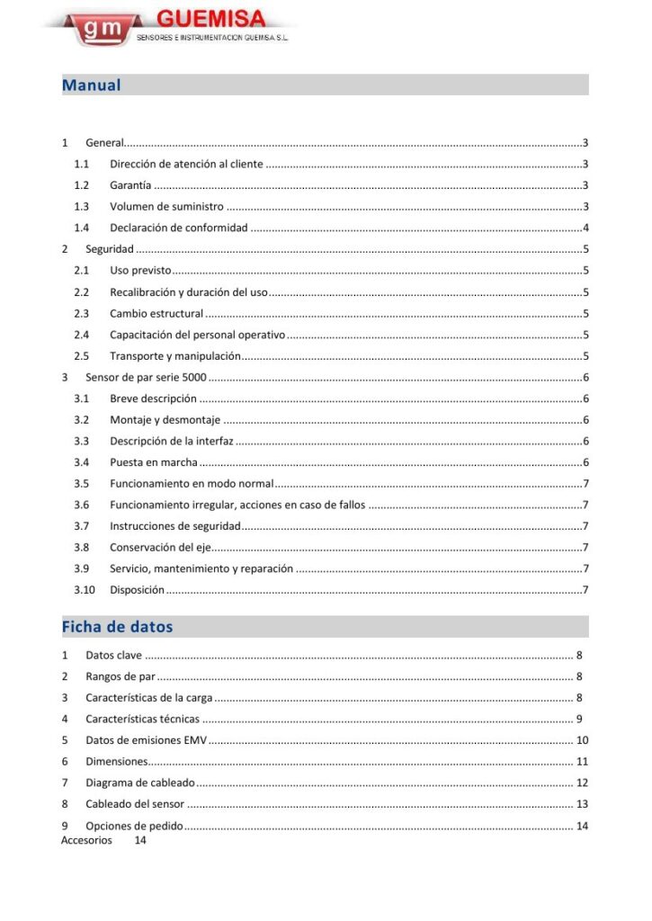 Plano técnico NCTE Serie 5000 brida y especificaciones
