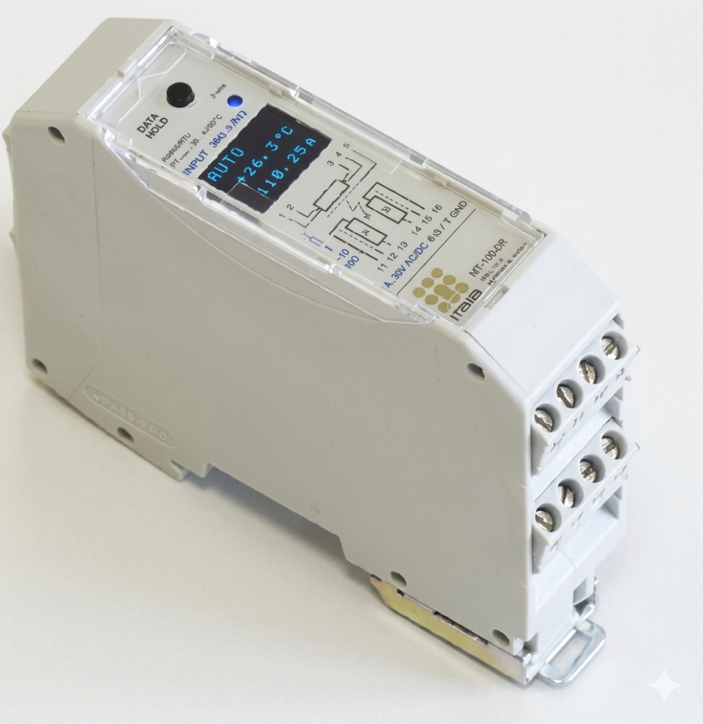 Replicador RTD PTi-1000 para sensores PT100 y PT1000 con aislamiento galvánico