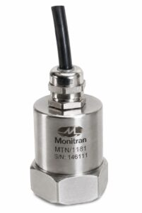 Sensor de vibración MTN/1181 de triple salida con señales de velocidad, envolvente y aceleración AC.