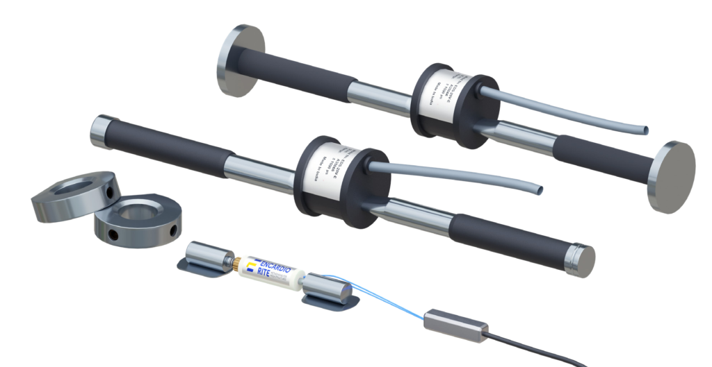 Extensómetro de cuerda vibrante Encardio Rite EDS-20V y EDS-21V para monitorización estructural e instrumentación geotécnica.