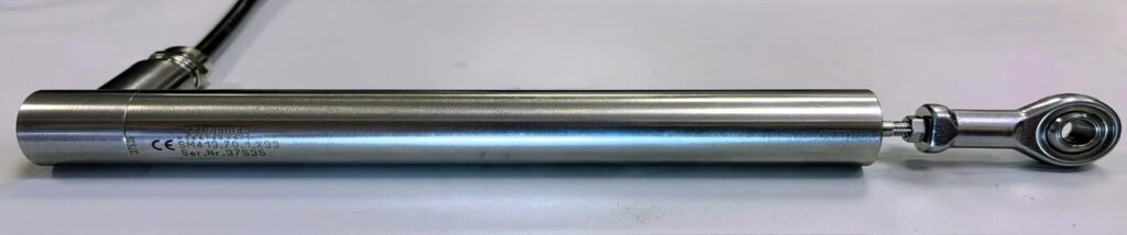 Schreiber SM413.70.1.X33 inductive displacement sensor and BX70 position transmitter with 4-20 mA output for HP/LP bypass valves