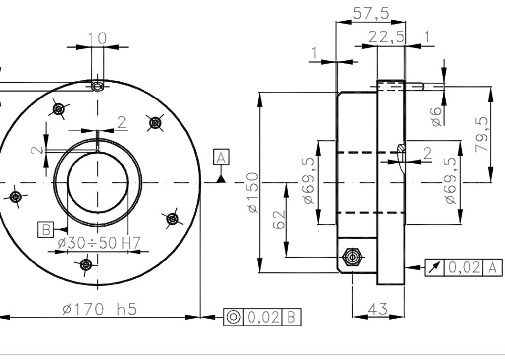 Plano dimensional Encoder Incremental Alta Resolucion I/170C