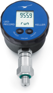 Manômetro digital Keller LEO Record com registrador de pressão, datalogger e display LCD.