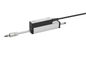 Sensor de deslocamento linear Novotechnik TE1 com saída de 4–20 mA ou 0–10 V