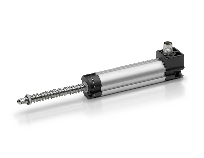 Sensor de desprazamento lineal Novotechnik TEX 421 con resorte de retorno