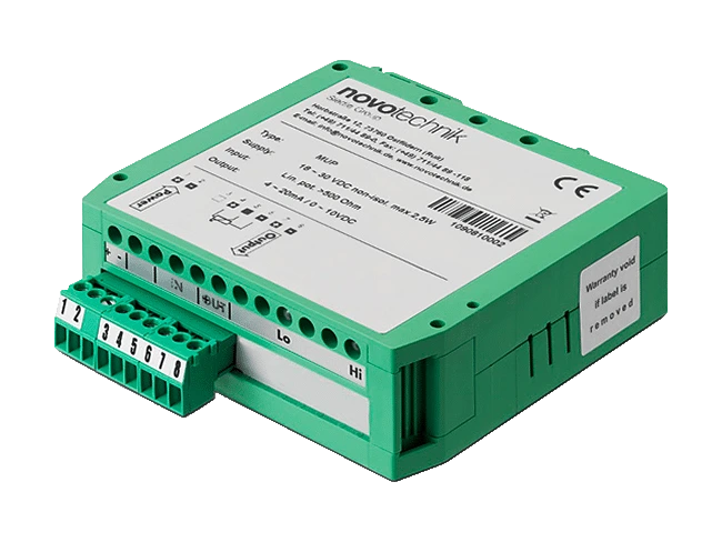 Acondicionador de señal para potenciómetros MUP-080 Novotechnik