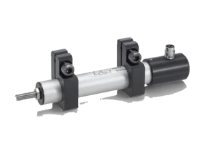 Transductor potenciométrico con abrazaderas de montaje TX2 Novotechnik